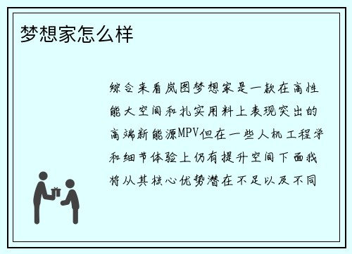 梦想家怎么样